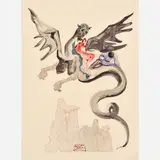 Salvador Dalí, Inferno Canto 17: Usurers, circa 1960-, 1964, Color wood engraving