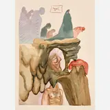 Salvador Dalí, Inferno Canto 22: The Dishonest, circa 1960-, 1964, Color wood engraving