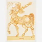 Salvador Dalí, Inferno Canto 25: Centaur, circa 1960-, 1964, Color wood engraving