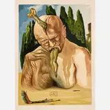 Salvador Dalí, Inferno Canto 27: The Logician Devil, circa 1960-, 1964, Color wood engraving