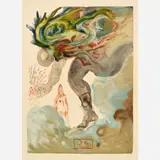 Salvador Dalí, Inferno Canto 31: Giants, circa 1960-, 1964, Color wood engraving