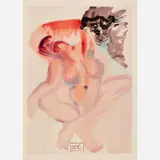 Salvador Dalí, Purgatorio Canto 3: Neglectful, circa 1960-, 1964, Color wood engraving
