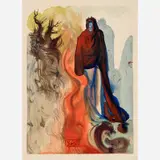 Salvador Dalí, Inferno Canto 34: The Ghost Spoken Of, circa 1960-, 1964, Color wood engraving