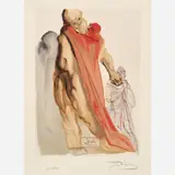 Salvador Dalí, Purgatorio Canto 5: Virgil's Admonishment, circa 1960-, 1964, Color wood engraving