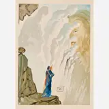 Salvador Dalí, Purgatorio Canto 12: The Beauty of the Sculpture, circa 1960-, 1964, Color wood engraving