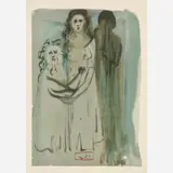 Salvador Dalí, Purgatorio Canto 16: In the Stream of Anger, circa 1960-, 1964, Color wood engraving
