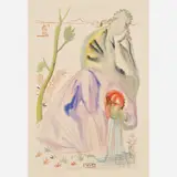Salvador Dalí, Purgatorio Canto 21: The Source, circa 1960-, 1964, Color wood engraving