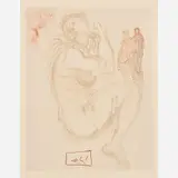 Salvador Dalí, Purgatorio Canto 19: Dante's Dream, circa 1960-, 1964, Color wood engraving