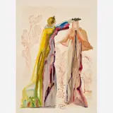 Salvador Dalí, Purgatorio Canto 27: The Last Oratories of Virgil, circa 1960-, 1964, Color wood engraving