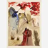 Salvador Dalí, Purgatorio Canto 28: The Divine Forest, circa 1960-, 1964, Color wood engraving