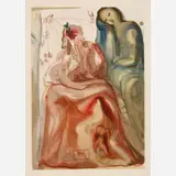 Salvador Dalí, Purgatorio Canto 31: Dante's Confession, circa 1960-, 1964, Color wood engraving