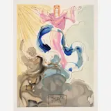 Salvador Dalí, Paradiso Canto 3: The First Heaven, circa 1960-, 1964, Color wood engraving