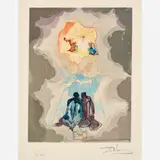 Salvador Dalí, Paradiso Canto 15: Dante's Ecstasy, circa 1959-, 1963, Color wood engraving