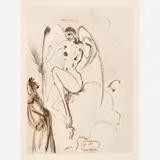 Salvador Dalí, Paradiso Canto 31: The Archangel Gabriel, circa 1960-, 1964, Color wood engraving