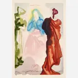 Salvador Dalí, Paradiso Canto 33: Prayer of St. Bernard, circa 1960-, 1964, Color wood engraving
