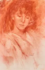 Richard Schmid, Sandra, oil on panel
