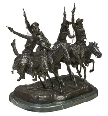 Frederic Remington, Comin' Through the Rye, bronze