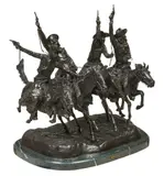 Frederic Remington, Comin' Through the Rye, bronze
