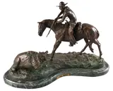 Frederic Remington, Double Trouble, bronze