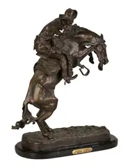 Frederic Remington, Wooly Chaps, bronze