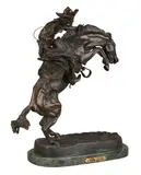 Frederic Remington, Bronco Buster, bronze