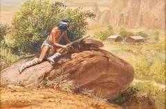 Russ Vickers, In Need of a Horse, oil on panel