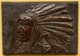 Henry Farny, Indian Chief, bronze