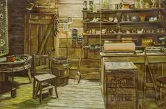 R. Hobbs, General Store Interior, oil on canvas