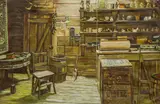 R. Hobbs, General Store Interior, oil on canvas