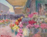 Beth Eidelberg, Flower Market, oil on canvas