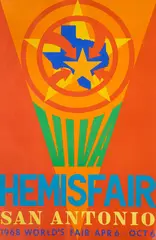 Viva HemisFair '68 San Antonio by Robert Indiana, serigraph, sold Jun 2026
