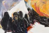 Jacqui von Honts, Donde van Todos, oil on canvas