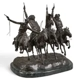 Frederic Remington, Comin' Thru the Rye, bronze