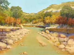 Jerry Greenberg, Slow Water, oil on canvas