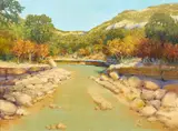 Jerry Greenberg, Slow Water, oil on canvas