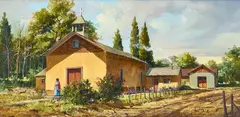 Joni Falk, Mission Serenity, oil on board