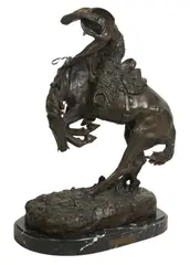 Frederic Remington, The Rattlesnake, bronze