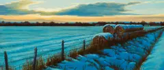 Paco Young, Winter Evening (Gallatin Valley - January), oil on linen