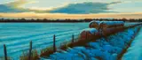 Paco Young, Winter Evening (Gallatin Valley - January), oil on linen