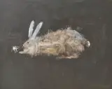Franco Mondini-Ruiz, Rabbit with a Habit, acrylic on canvas