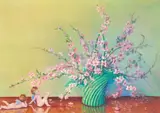 Exa Wall, Winged Innocence, oil on canvas