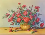 Exa Wall, So Red the Rose, oil on canvas