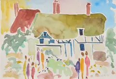 Brother Cletus Behlmann, Ann Hathaway's Cottage, Stratford Upon Avon, England, watercolor