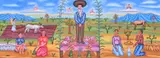 Felipe Morales Lopez, Homenaje a Zapata, oil on canvas