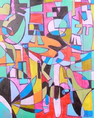 Abstract II by Karl James Lubbering, acrylic on canvas, sold Mar 2026
