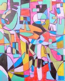 Karl James Lubbering, Abstract II, acrylic on canvas