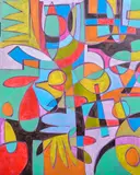Karl James Lubbering, Abstract I, acrylic on canvas
