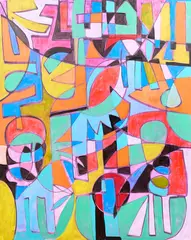 Karl James Lubbering, Abstract III, acrylic on canvas