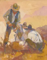 Joe Ferrara, Hot Iron Luke, oil on panel