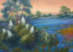 Maureen Tarazon, South Texas Sentinels, oil on canvas